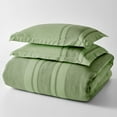 thumbnail image 2 of Better Homes & Gardens 3-Piece Green Waffle Stripe Comforter Set , Full/Queen, 2 of 4