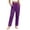 *Purple, variant on ClodeEU Women's High Waist Linen Blend Pants with Drawstring,Casual Straight Leg Trousers with Pockets Army Green,Women's Plus L