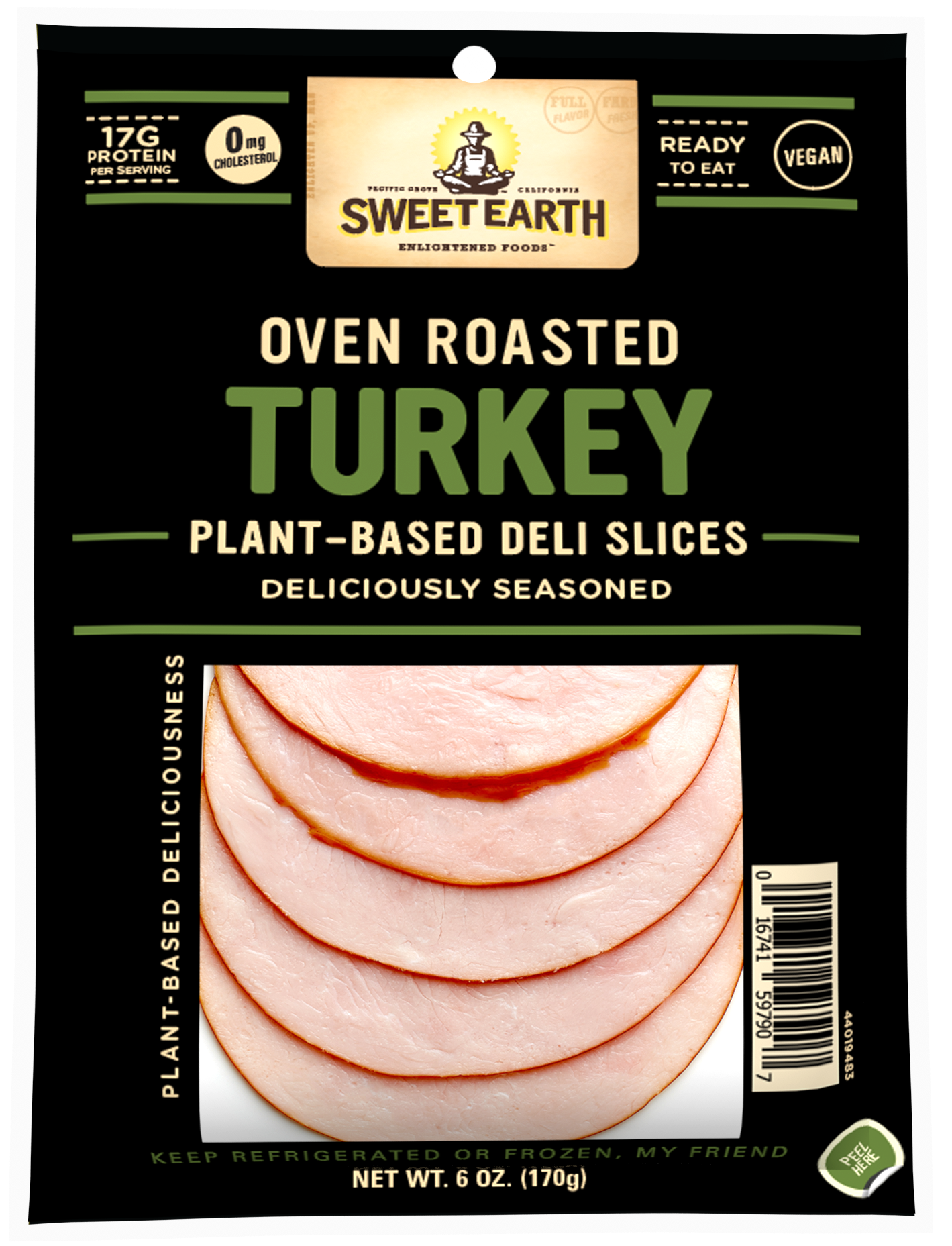 Sweet Earth PlantBased Ham Deli Slices, Applewood Smoked