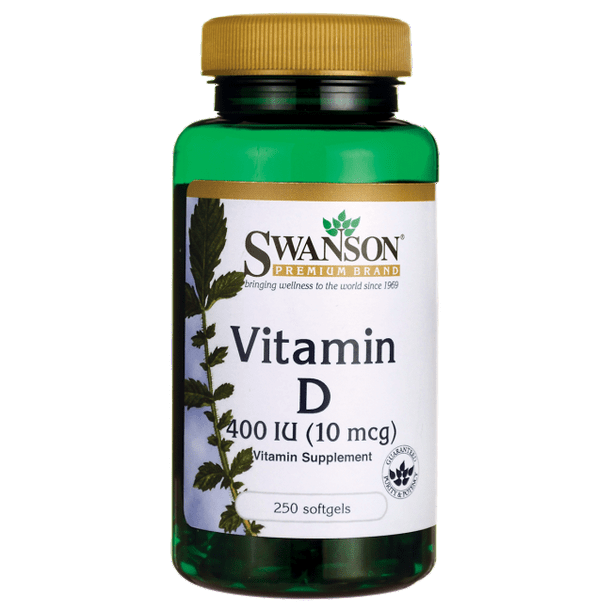 Swanson Vitamin D 400 Iu (10 Mcg) 250 Sgels