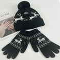 thumbnail image 4 of Winter Beanie Hat for Women Unisex Scarf Hat Gloves Set for Winter, 4 of 5