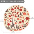 Small Area Rugs Bathroom Rugs Romantic Eiffel Tower Red Heart NonSlip