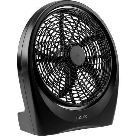O2COOL Fan 10 inch Battery or Electric Operated Indoor/Outdoor Portable Fan with ac adapter, Tilts 90 (Best Battery Operated Personal Fan)