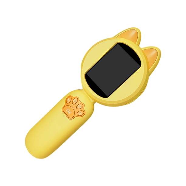 Cateissary Correa de lupa para niños Pantalla LCD de 2 pulgadas con lupa electrónica de aumento 4X Electrónica amarillo