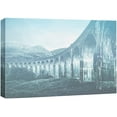 thumbnail image 3 of PixonSign Canvas Print Wall Art Vintage Film Grain European Bridge Architecture & Maps Cities Photography Realism Rustic Scenic Colorful Blue Ultra for Living Room, Bedroom, Office - 32"x48", 3 of 5