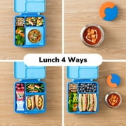 OmieBox Bento Box for Kids - Insulated Bento Lunch Box with Leak Proof Thermos Food Jar - Blue Sky by OmieLife