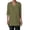 Army Green, variant on Dual Chest Patch Pocket Linen Tunic Blouse Adjustable Slit Cuff Curved Hem Solid Loose Casual Top for Women Spring Summer Daily Office Wear S-3XL