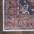 thumbnail image 4 of Nourison Washable Brilliance 2' x 4' Ivory/Brick Vintage Indoor Bathroom, Kitchen Mat Rug, 4 of 7