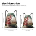 thumbnail image 2 of Kdxio Colorful Axolotl Underwater Print Drawstring Backpack Bag,Waterproof Draw String Back Sack, Gym Drawstring Bags Swim Bag For Unisex, 2 of 5