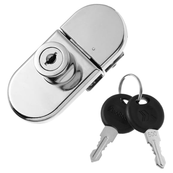 NICERIO Cabinet Door Locks Security Lock Zinc Alloy Silver 1Pack