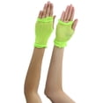 thumbnail image 2 of ToBeInStyle Women's Flounce Fishnet Gloves - Neon Green - One Size, 2 of 4