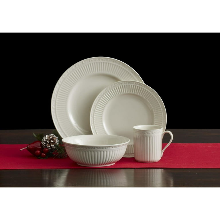 Mikasa Italian Countryside 16-Piece Dinnerware Set - Classic White