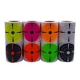 thumbnail image 3 of Rollo de pegatinas de objetivo de tiro de 200 piezas de 3 pulgadas, pegatinas adhesivas circulares fluorescentes para objetivos, objetivos de papel pa Negro rojo Macarena Blancos de tiro autoadhesivos, 3 of 5