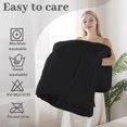 thumbnail image 6 of FLUFFAURORA Black All-Season Down Alternative Comforter, Box Stitched Down Alternative comforter for all age groups，King size，102×90inch, 6 of 6
