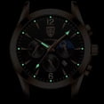 thumbnail image 5 of POEDAGAR Leather Fashion Men Watches Waterproof Luminous Top Brand Luxury Quartz Wristwatch with Date Sport Casual Clock Gift, 5 of 5