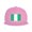 Pink, variant on Flat Bill Snapback Hats for Men Women Flag Of Nigeria Hip Hop Style Plain Baseball Cap Black