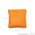 thumbnail image 3 of Oirlv 5-Pack 3.5" Orange Leather Magnetic Closure Pouches, Portable Jewelry & Accessory Storage Bags for Travel, 3 of 9