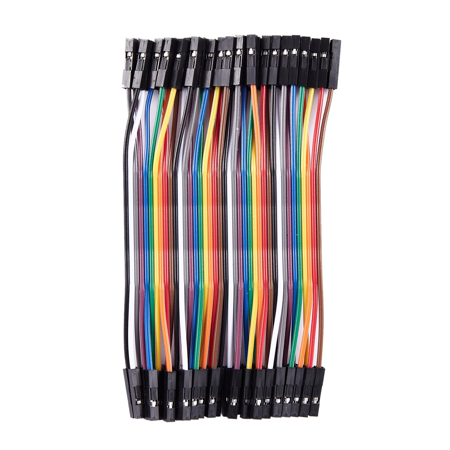 40pcs 50cm FEMALE TO FEMALE Dupont Wire Jumper Cable 50 CM Arduino Breadboard 