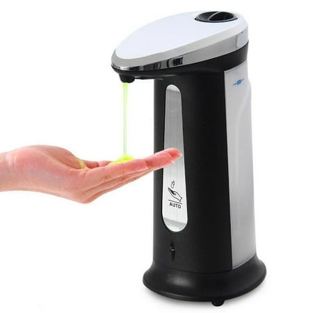 Liquid Soap Dispenser Finish - Automatic Touchless Soap Dispenser No Touch Liquid Sensor Stainless Steel Dispenser 400ML