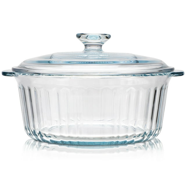 Batterie de Cuisine Casserole Ronde en Verre avec Couvercle Casserole en Verre Transparent Casserole Profonde Batterie de Cuisine en Verre Plat de Cuisson en Verre avec Couvercle Ensemble de Batteries de Cuisine en Verre