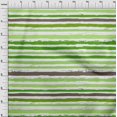 thumbnail image 4 of oneOone Cotton Silk Green Fabric Stripes Sewing Fabric By The Yard Printed Diy Clothing Sewing Supplies 42 Inch Wide, 4 of 4