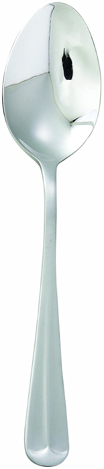 Winco 0019-03 12-Piece Flute Dinner Spoon Set, 18-0 Stainless Steel