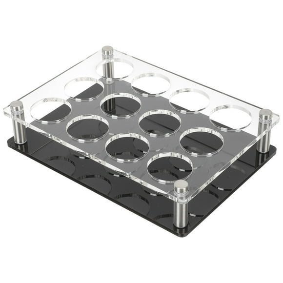 Miangastore Plateau de Service pour Verres à Shooter Support de Verres à Shooter en Acrylique Serveur de Verres à Shooter (12 Trous)