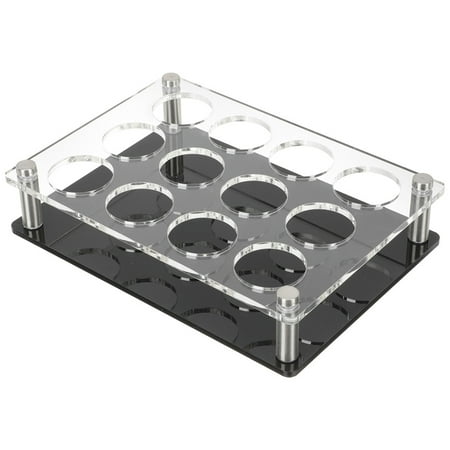 

Koolleo Shot Glasses Serving Tray Acrylic Shot Glasses Holder Shot Glasses Server(12 Holes)