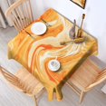 thumbnail image 2 of Square Tablecloth, Waterproof Polyester Table Cover, Wrinkle Resistant & Washable Fabric for Dining, Kitchen, Picnic, 42x42in(107x107cm), Liquid & Marble Print, 2 of 6