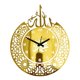 thumbnail image 2 of Decoración de reloj ed, reloj ed silencioso hecho a mano, funciona Oro Zulema Reloj de pared, 2 of 8