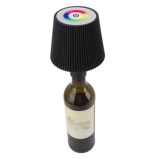 Lámpara De Botella Lideró RGB, Luz De Mesa Inalámbrica De Aluminio Sensor Condicional Contil Para Bar De Restaurantes De Patio Caseros, Apto Para Bocas De Botella De Vino De