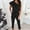 Black, variant on HUPOM Womens Scrub Pants Joggers Womens Pants Capris High Waist Rise Short Straight-Leg Black XL