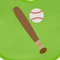 thumbnail image 4 of Inktastic Baseball Bat and Ball Boys or Girls Baby Bib, 4 of 4