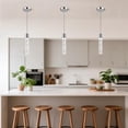 thumbnail image 2 of Paquete de 3 lámparas colgantes Esfos Kitchen Island con burbuja de cristal, 2 of 9
