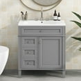 CoSoTower 30'' Bathroom Vanity with Top Sink, Modern Bathroom Storage