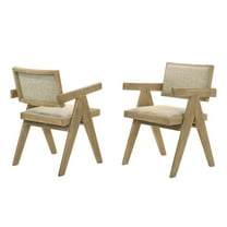Best Master Furniture Malibu Transitional Upholstered Dining Chairs, Set of 2, Kepler Driftwood