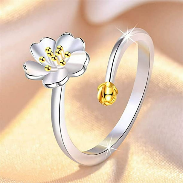 Anillos con flores hotsell