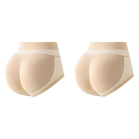 2 Pack Body Sculpting Artifact Lifting Pants Peach Beautiful Pad Seamless Underwear Womens Undies Lace Womens Underwear Pack Open Panties plus Size Underwear for Women Panties Lingerie Blouse for