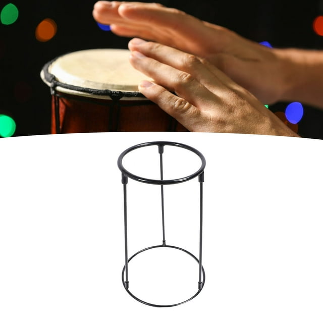 Travel Djembe Stand, Lightweight Multifunctional Percussion Djembe Stand Carbon Steel Rugged High Load Bearing Capacity Portable for Home