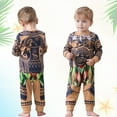 thumbnail image 6 of Jurebecia Moana 2 Movie Maui Dress Up Cosplay Cartoon Costume Role Play for Little Boys Long Sleeve Clothes with Leaf Skirts Birthday Party Outfit 120 CM 5-6 Years, 6 of 14