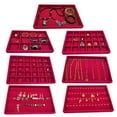 thumbnail image 5 of Stackable Velvet Jewelry Tray Drawer Oganizer Showcase Display Storage Blank Tray, 5 of 8