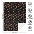 thumbnail image 5 of Football Arrow Black Pattern Soft Sherpa Fleece Throw Blanket, Warm Cozy Plush Blanket for Sofa Bed Couch, All Season, 40"x50", 5 of 5