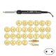 thumbnail image 1 of DIY Wood Burning Kit with Soldering Iron & Letter Number Copper Stamps for Embossing, Carving, DIY Craft Projects, 1 of 5