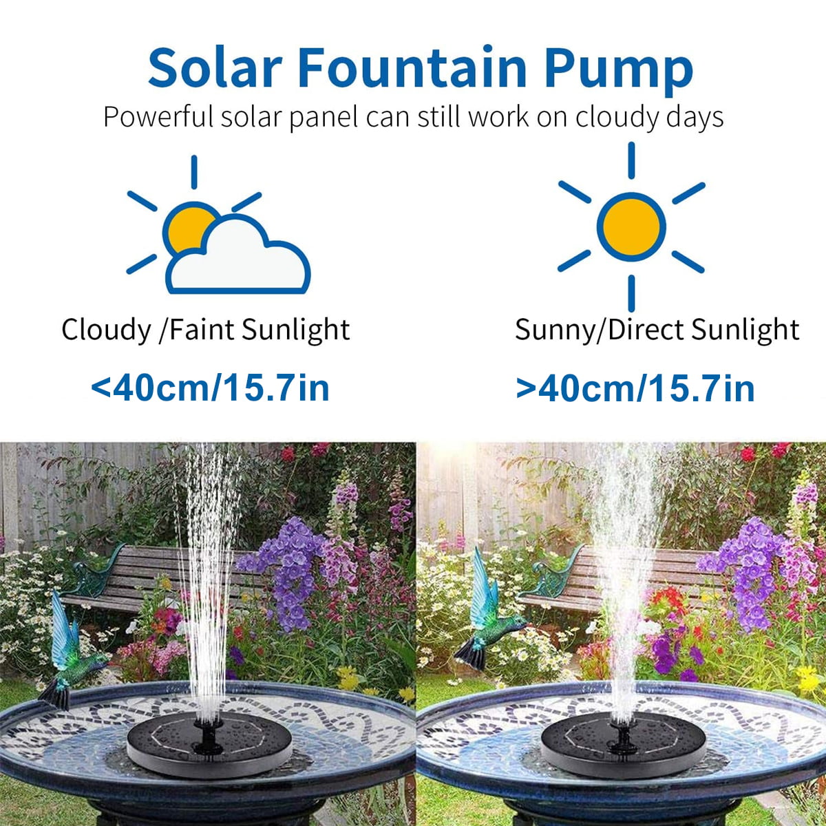 Buy 2 Free Shipping 50% OFF Today Only!-Spring Solar Powered Bionic Fountain 
