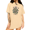 Apricot, variant on UNISHE Women's Antique Floral Engraving Tee Honeysuckle Bee Print Classic Crewneck Short Sleeve Shirt