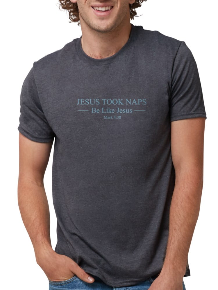 Toddler Short Sleeve Tee Athletic Heather I Run On Naps and Jesus