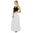 thumbnail image 2 of Bimba Women Long White Maxi Skirt Tulip Style Georgette Boho Bottoms-16, 2 of 4