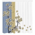 thumbnail image 2 of Ambesonne Japanese Shower Curtain, Sakura Blooms Sprint Print, 69"Wx84"L, Pale Camel, 2 of 4