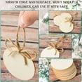 thumbnail image 3 of GoXteam 50Pcs Unfinished Wooden Circles with Holes, 3 Inch Wood Discs for Crafts, Wood Plaque for Carfts, Door Hanger, Burning, Painting, DIY Easter Holiday Crafts Home Decor, 3 of 7