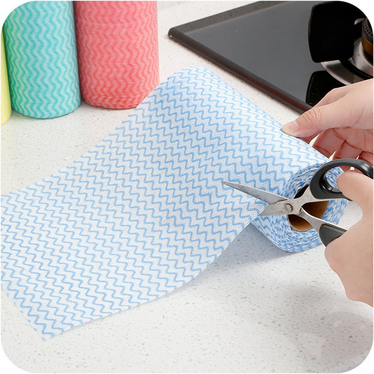amousa Cleaning Cloths Roll Wipe Sheet, Reusable Wash-Cloth Cleaning Rags, Disposable  Dish Cloths For Cleaning Towel, Reusable Paper Towels For Kitchen 